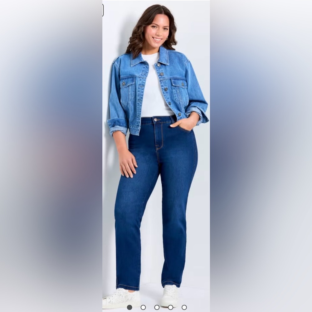 Avenue Denim-Delux Denim Straight leg Jean-Tall